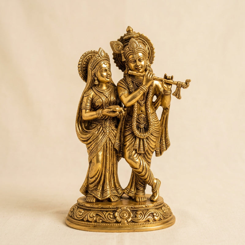Sri Sri Radha Krishna Deity – Brass